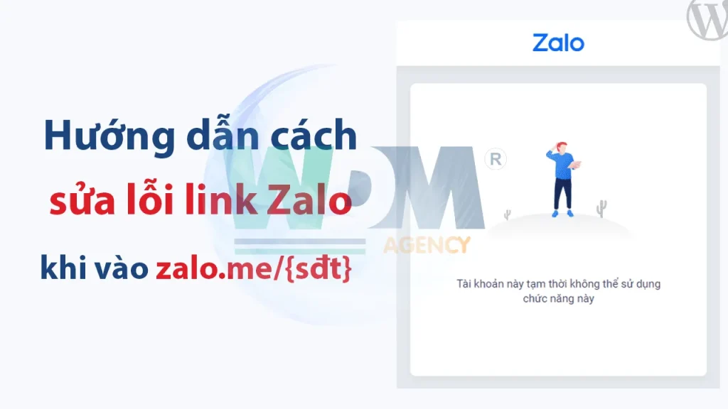 Fix lỗi zalo trên website, tài khoản tạm thời không thể sử dụng chức năng này