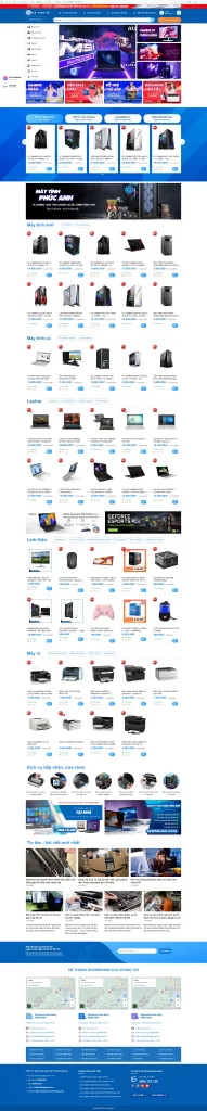 Theme wordpress máy tính có chức năng trả góp và bild cấu hình