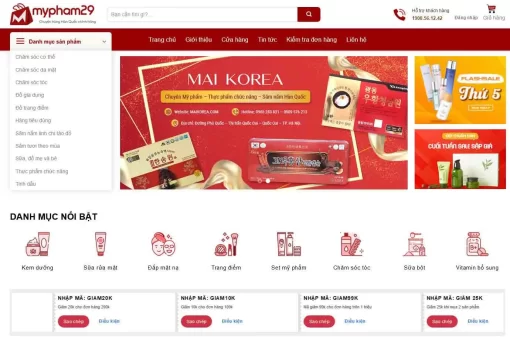 Theme wordpress shop mỹ phẩm 20