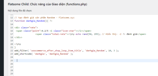 Tạo đánh giá ngẫu nhiên cho sản phẩm trong wordpress
