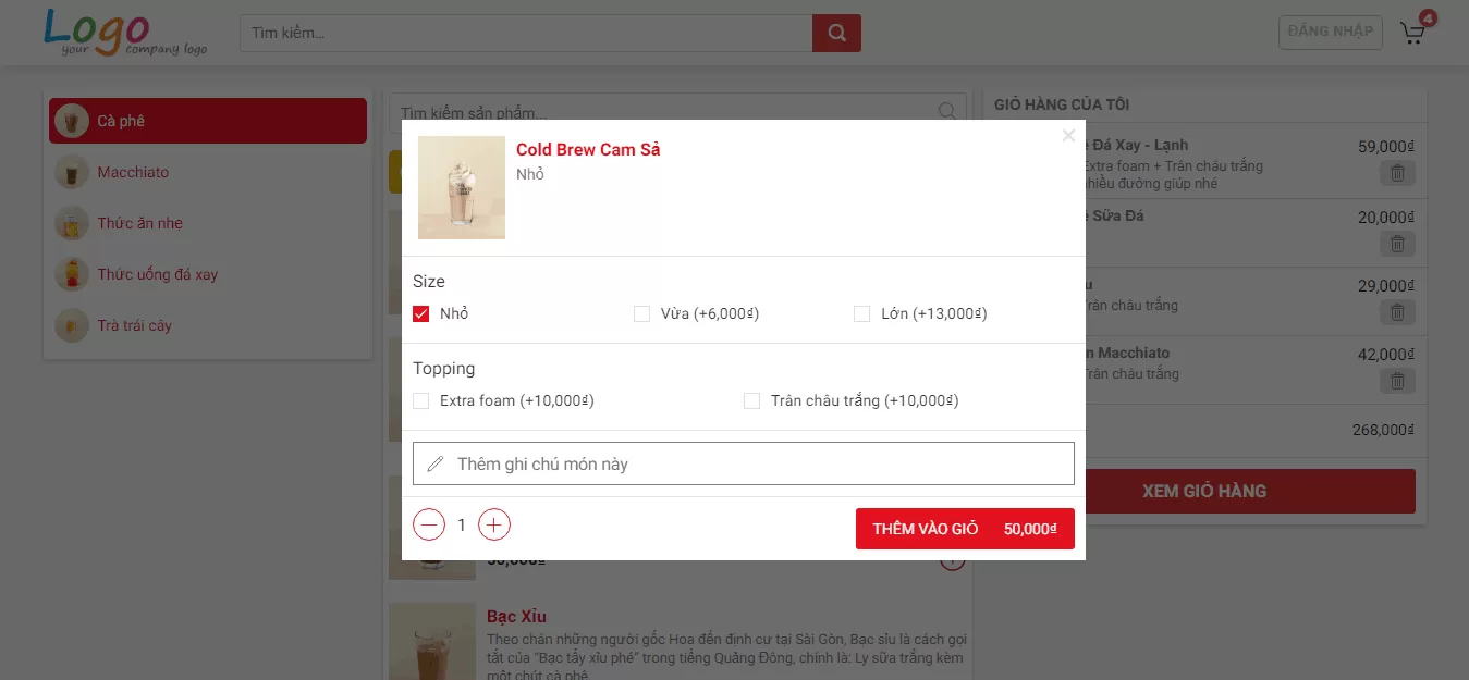 Plugin đặt đồ ăn nhanh, đồ uống online cho WordPress và Woocommerce 4 plugin dat do an nhanh do uong online cho wordpress va woocommerce 2