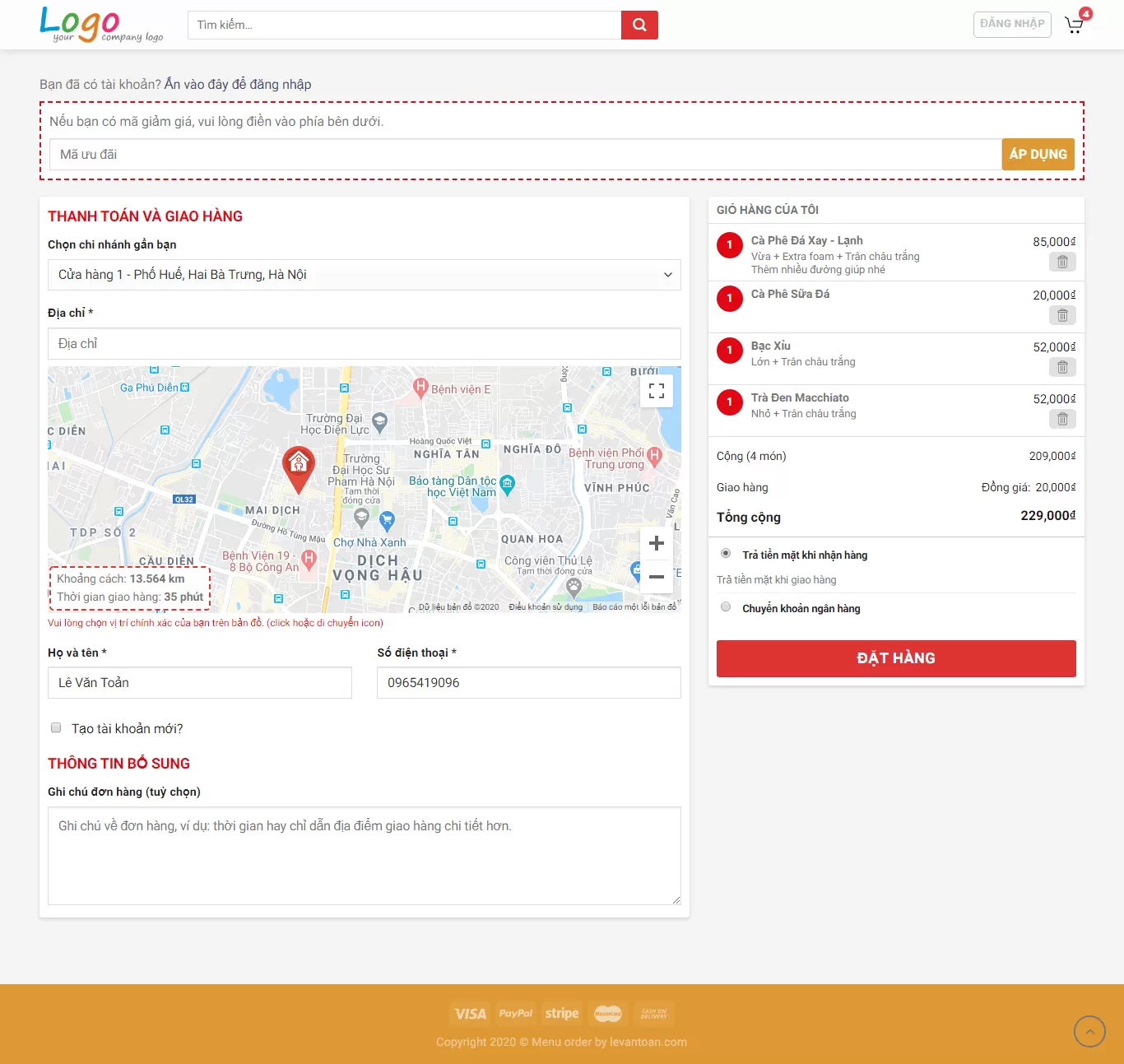 Plugin đặt đồ ăn nhanh, đồ uống online cho WordPress và Woocommerce 5 plugin dat do an nhanh do uong online cho wordpress va woocommerce 3