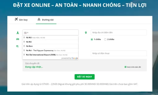 Plugin đặt xe trực tuyến cho wordpress