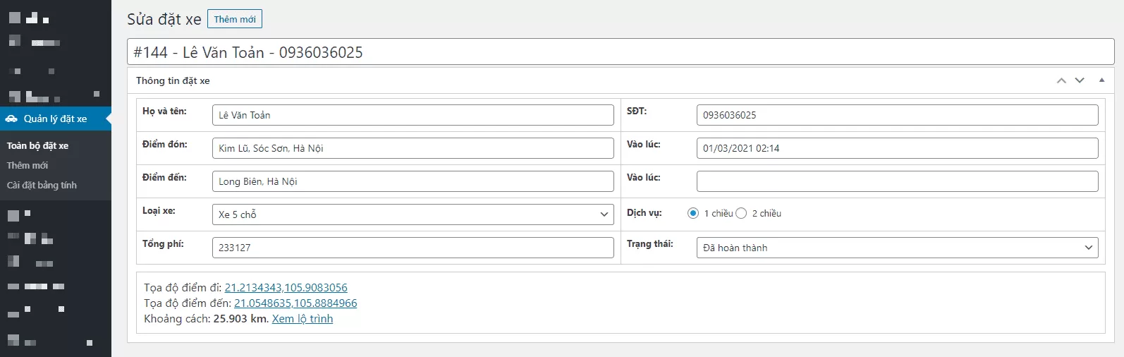 Plugin đặt xe trực tuyến cho wordpress 4 plugin dat xe truc tuyen cho wordpress 2